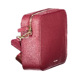 Red Leather Women Handbag