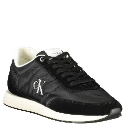 Black Recycled Polyester Men Sneaker
