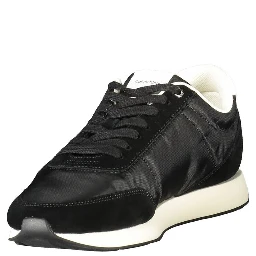 Black Recycled Polyester Men Sneaker