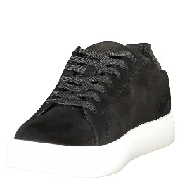 Black Leather Men Sneaker