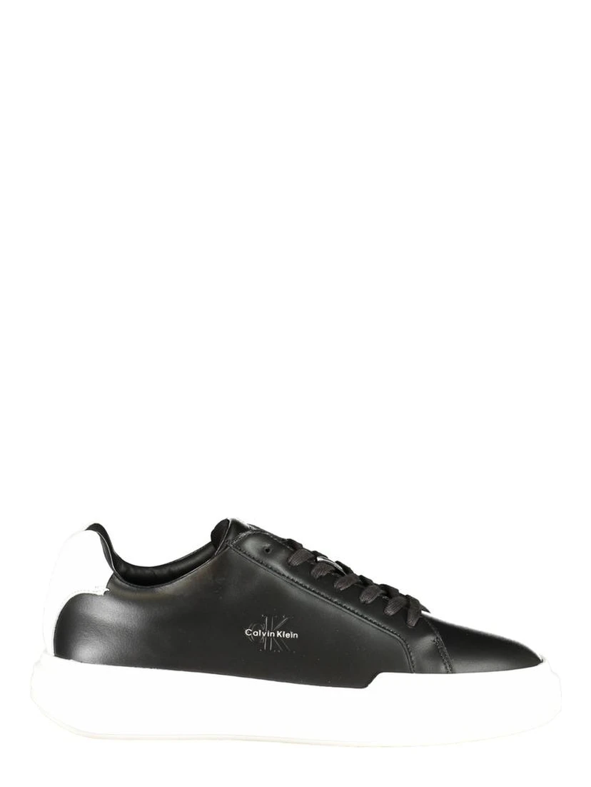 Black Leather Men's Sneaker