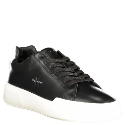 Black Leather Men's Sneaker