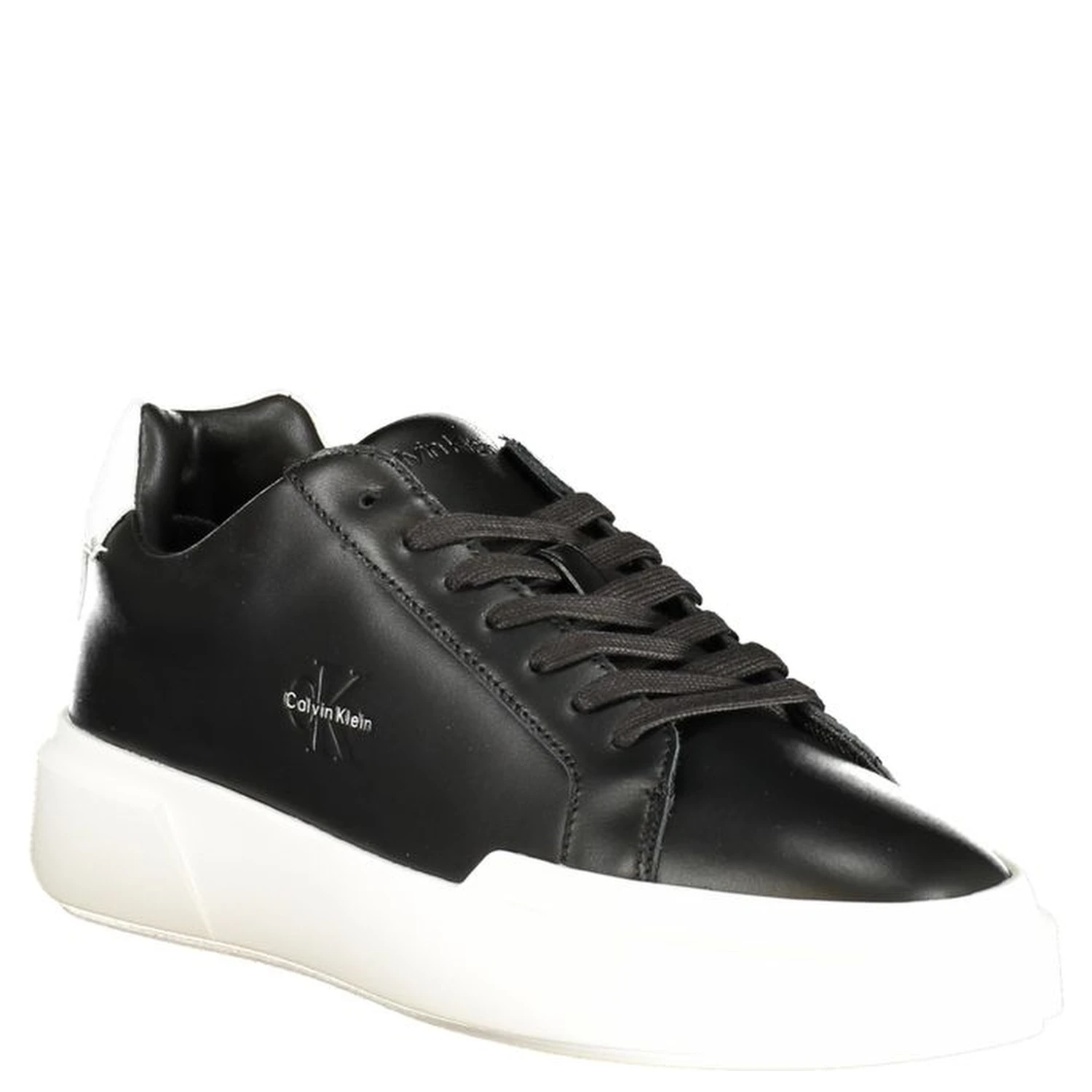 Black Leather Men's Sneaker