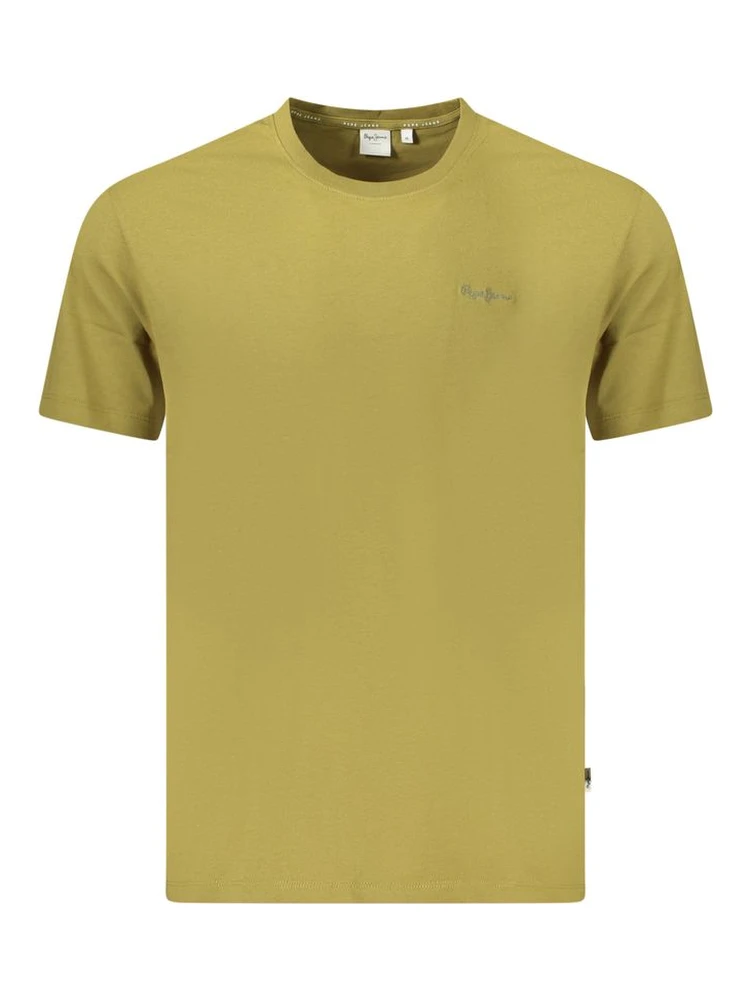 Green Cotton Men T-Shirt