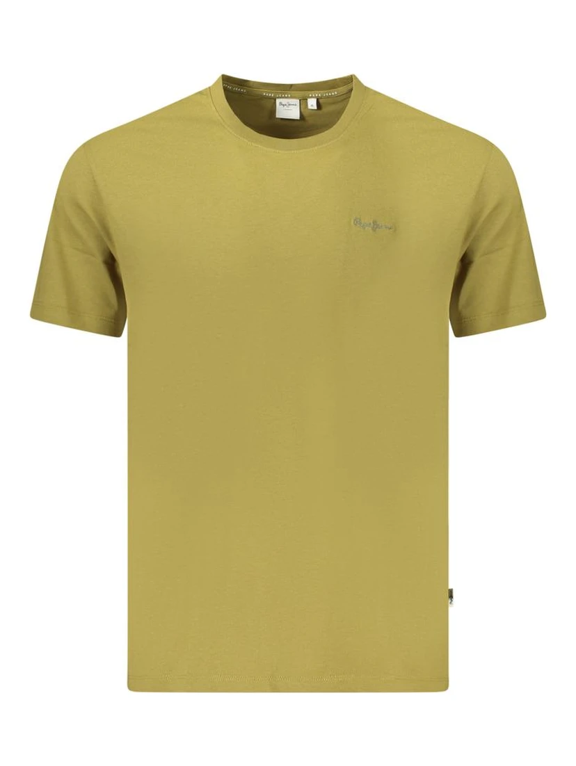 Green Cotton Men T-Shirt