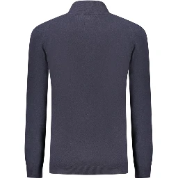 Blue Wool Men Sweater