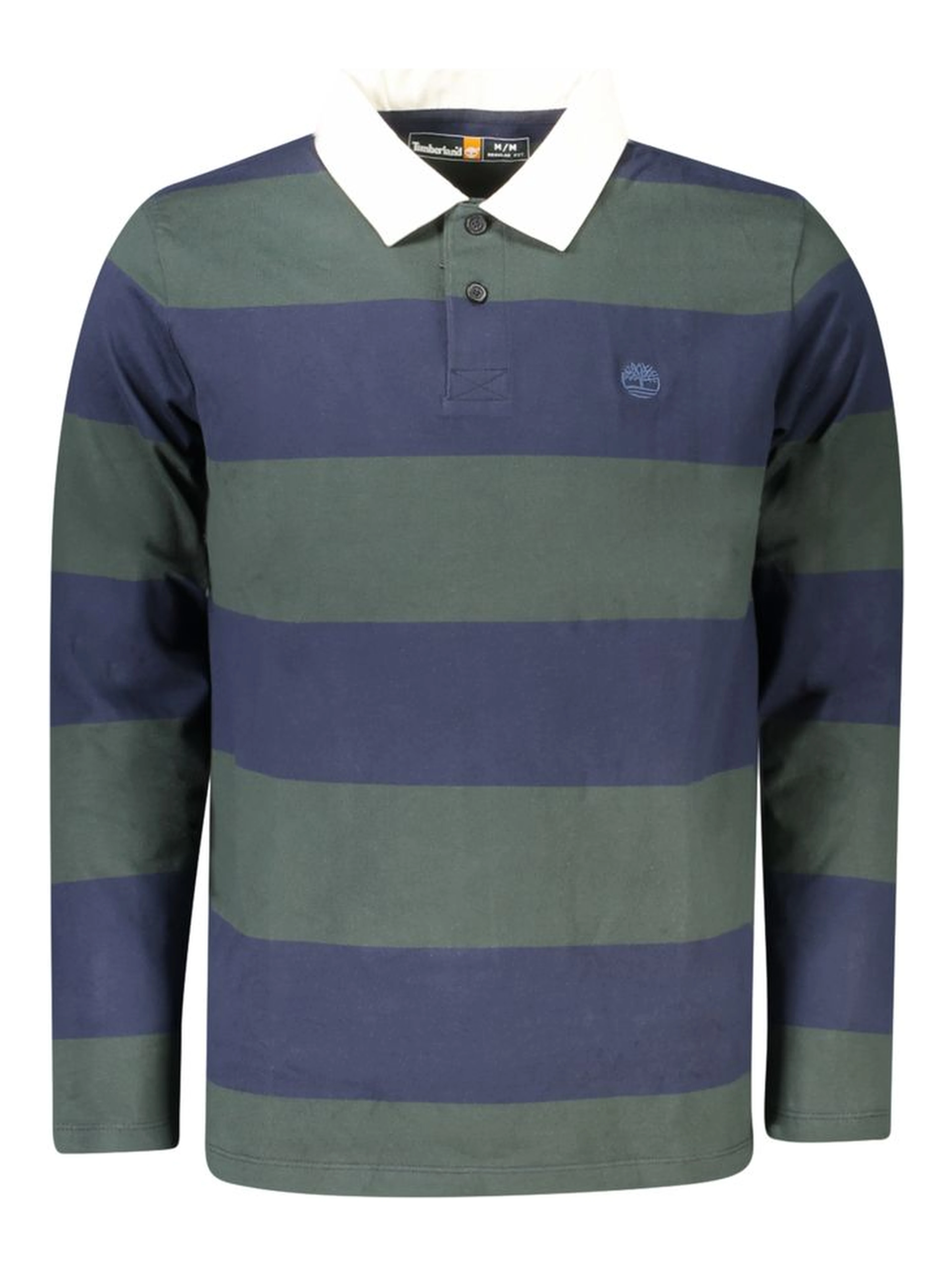 Green Cotton Men Polo Shirt