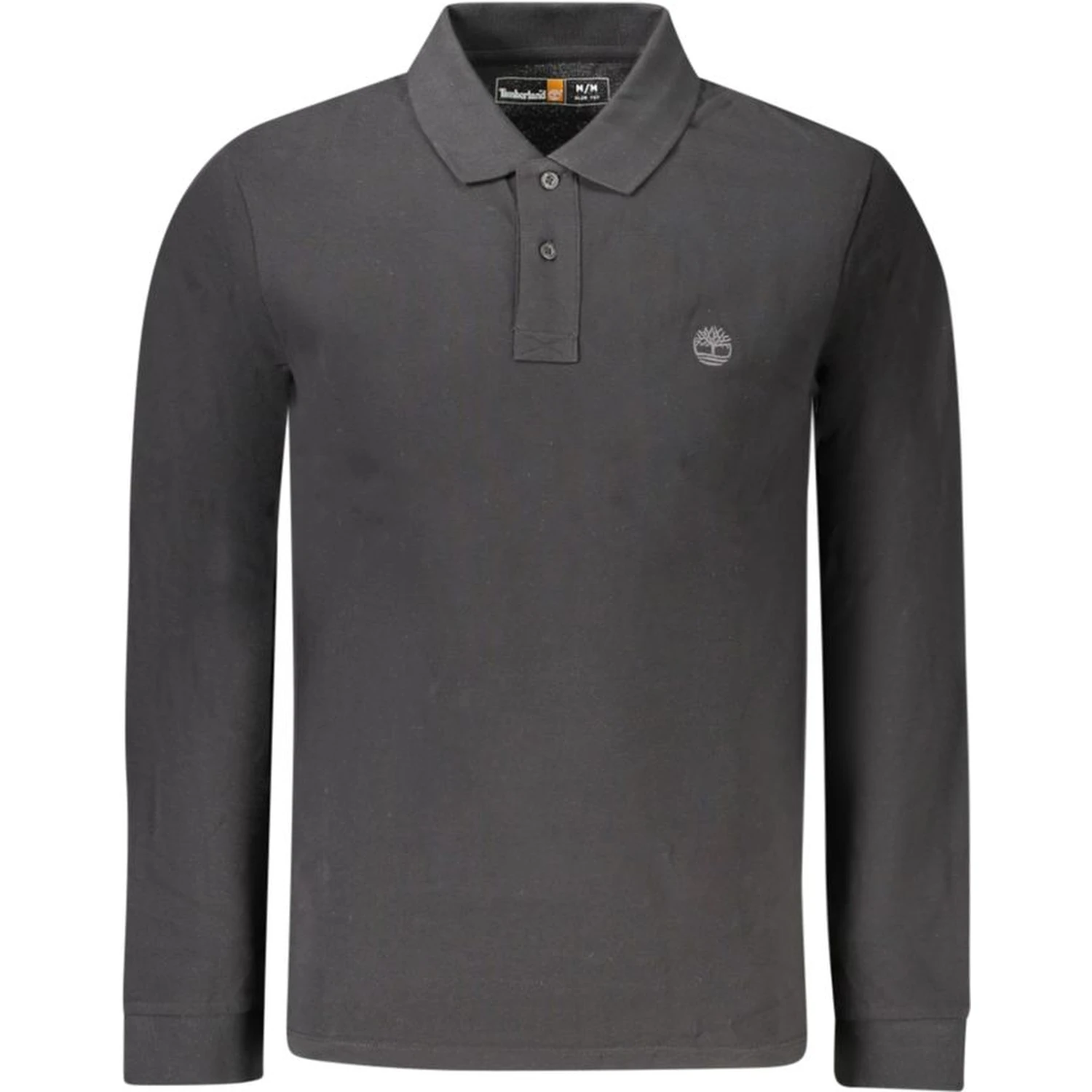 Black Cotton Men Polo Shirt