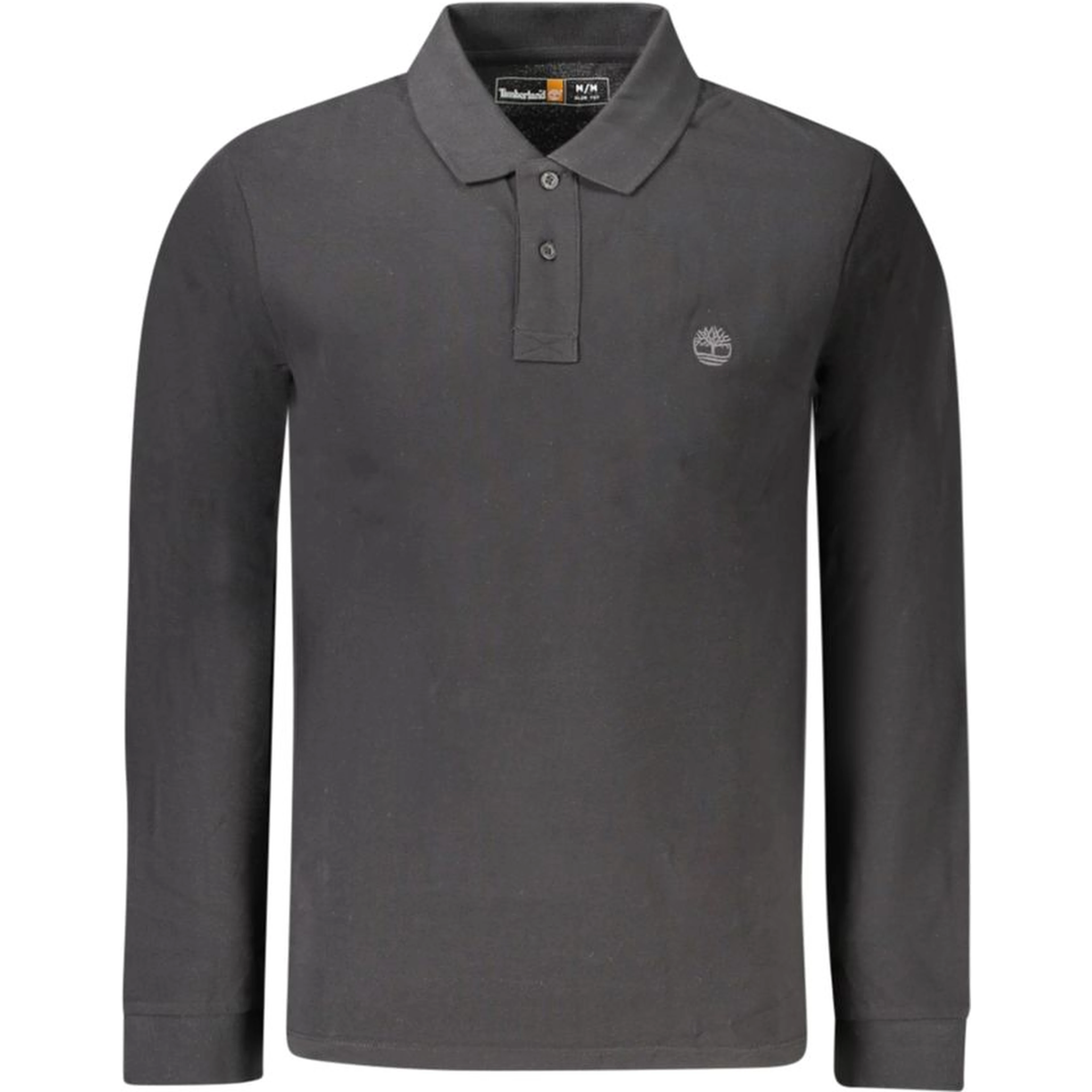 Black Cotton Men Polo Shirt