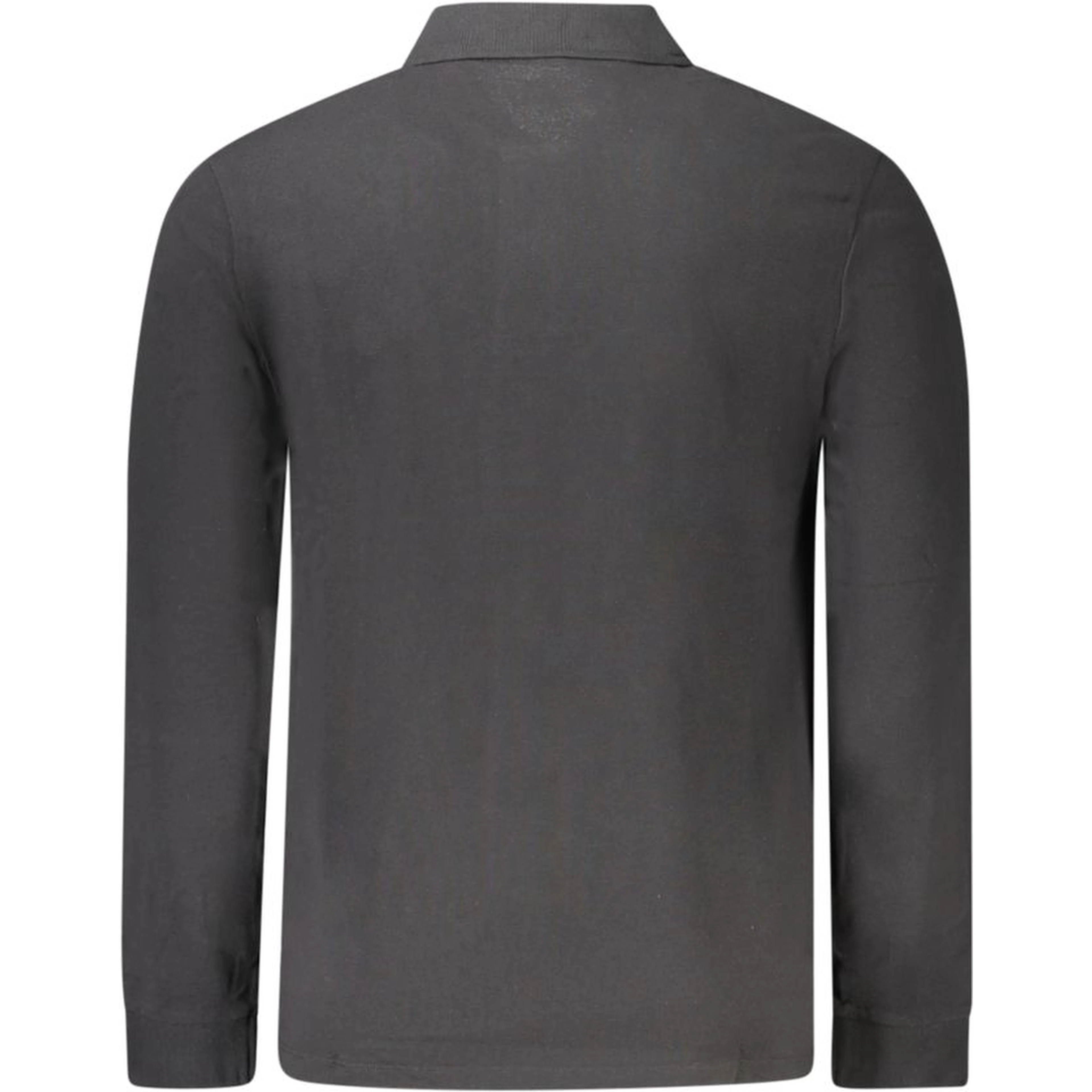 Black Cotton Men Polo Shirt
