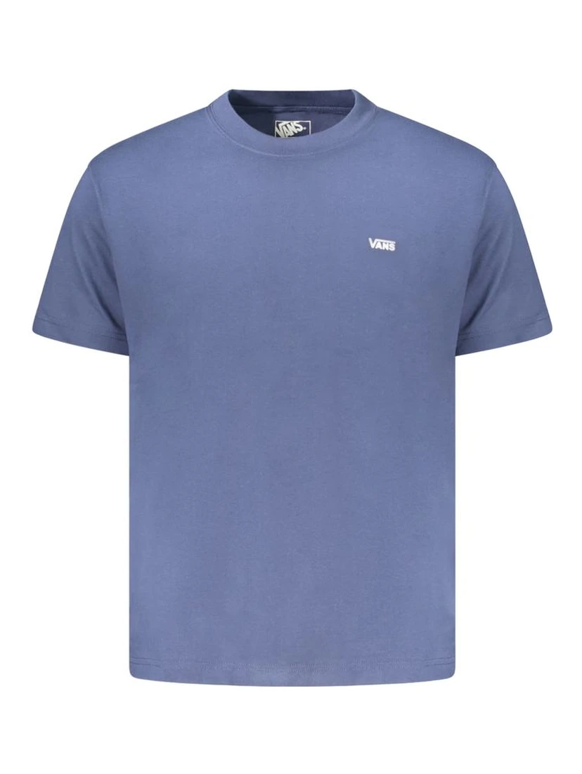Blue Cotton Men T-Shirt