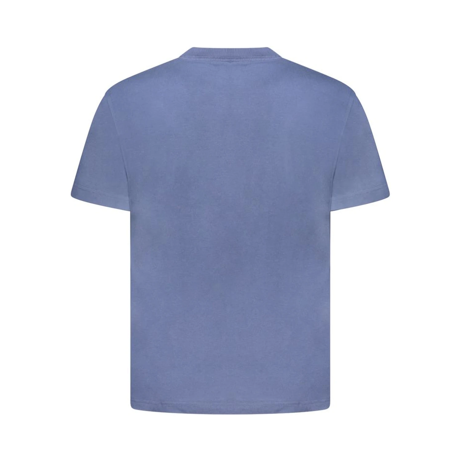 Blue Cotton Men T-Shirt