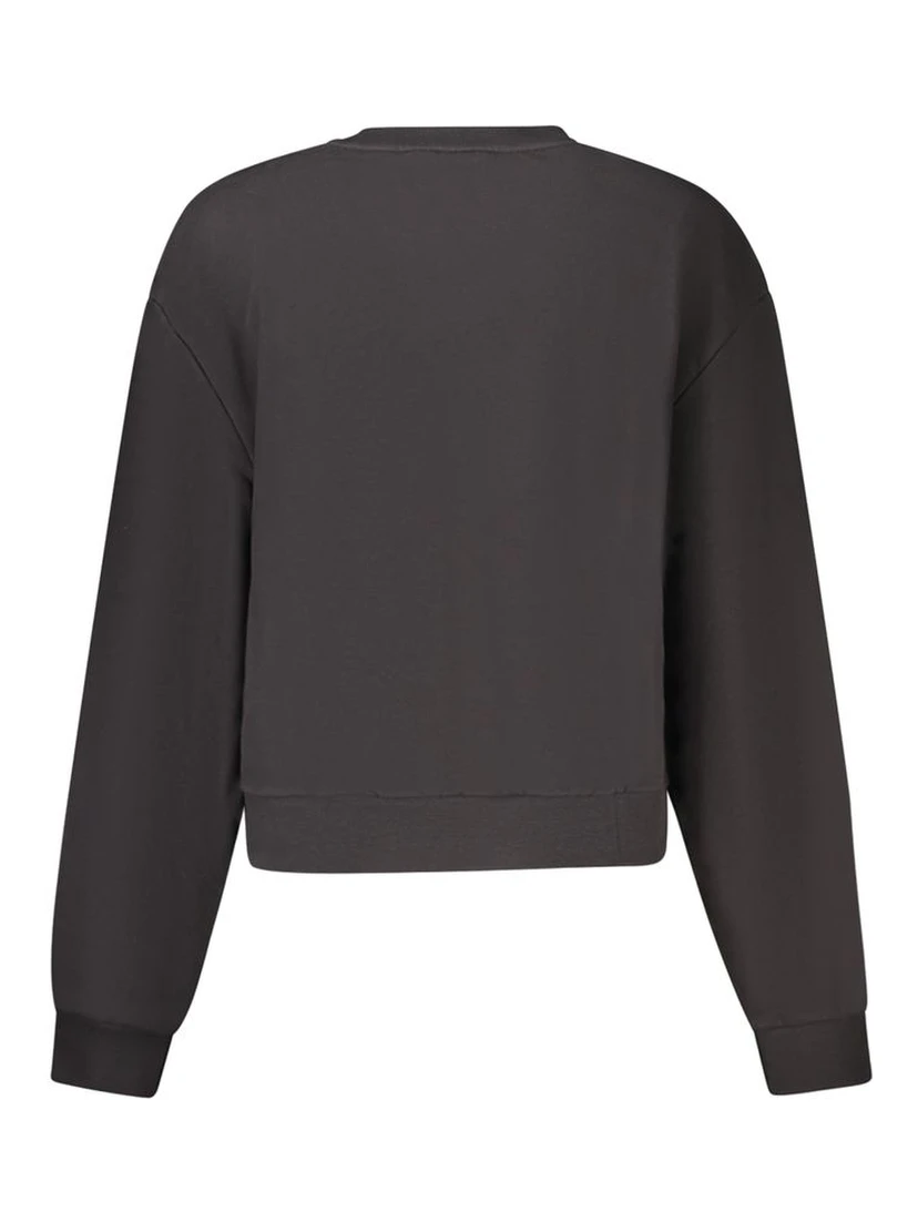Black Cotton Women Sweater
