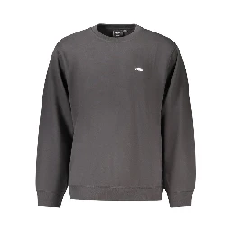 Black Cotton Men Sweater