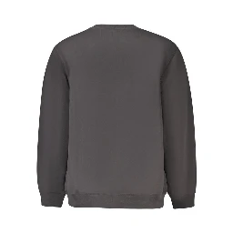 Black Cotton Men Sweater