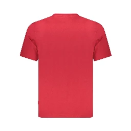 Red Cotton Men T-Shirt