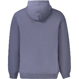Blue Cotton Men Sweater