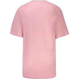 Pink Cotton Women T-Shirt