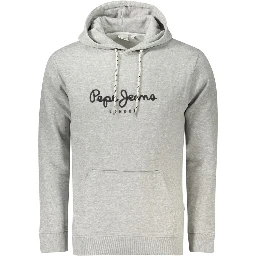 Gray Cotton Men Sweater