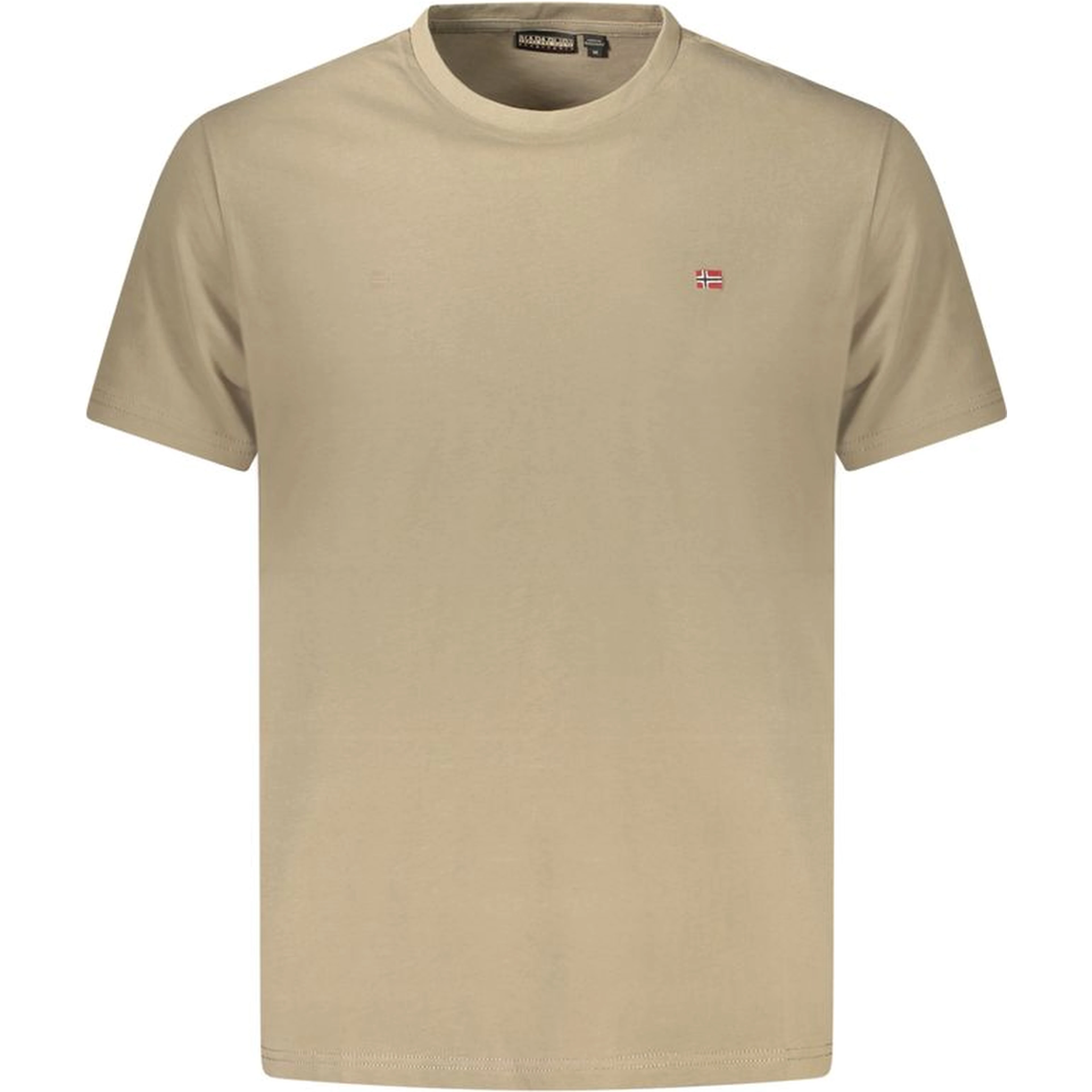 Brown Cotton Men T-Shirt