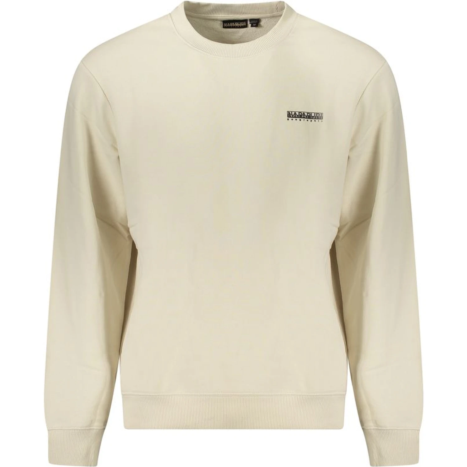 Beige Cotton Men Sweater