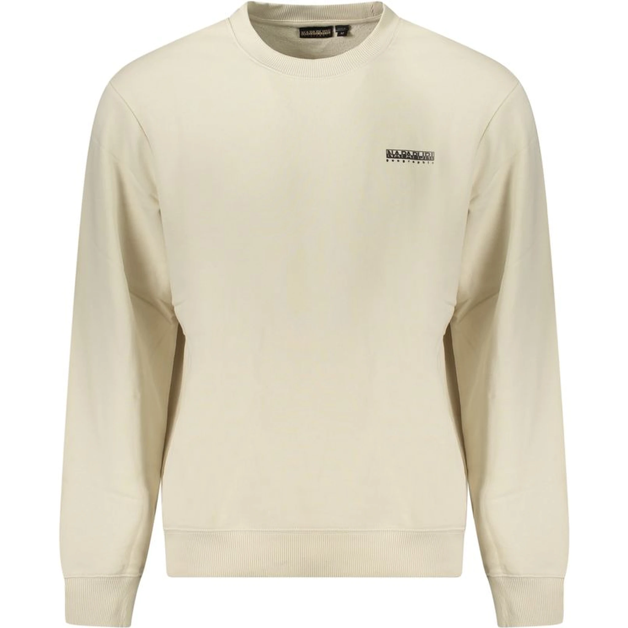Beige Cotton Men Sweater