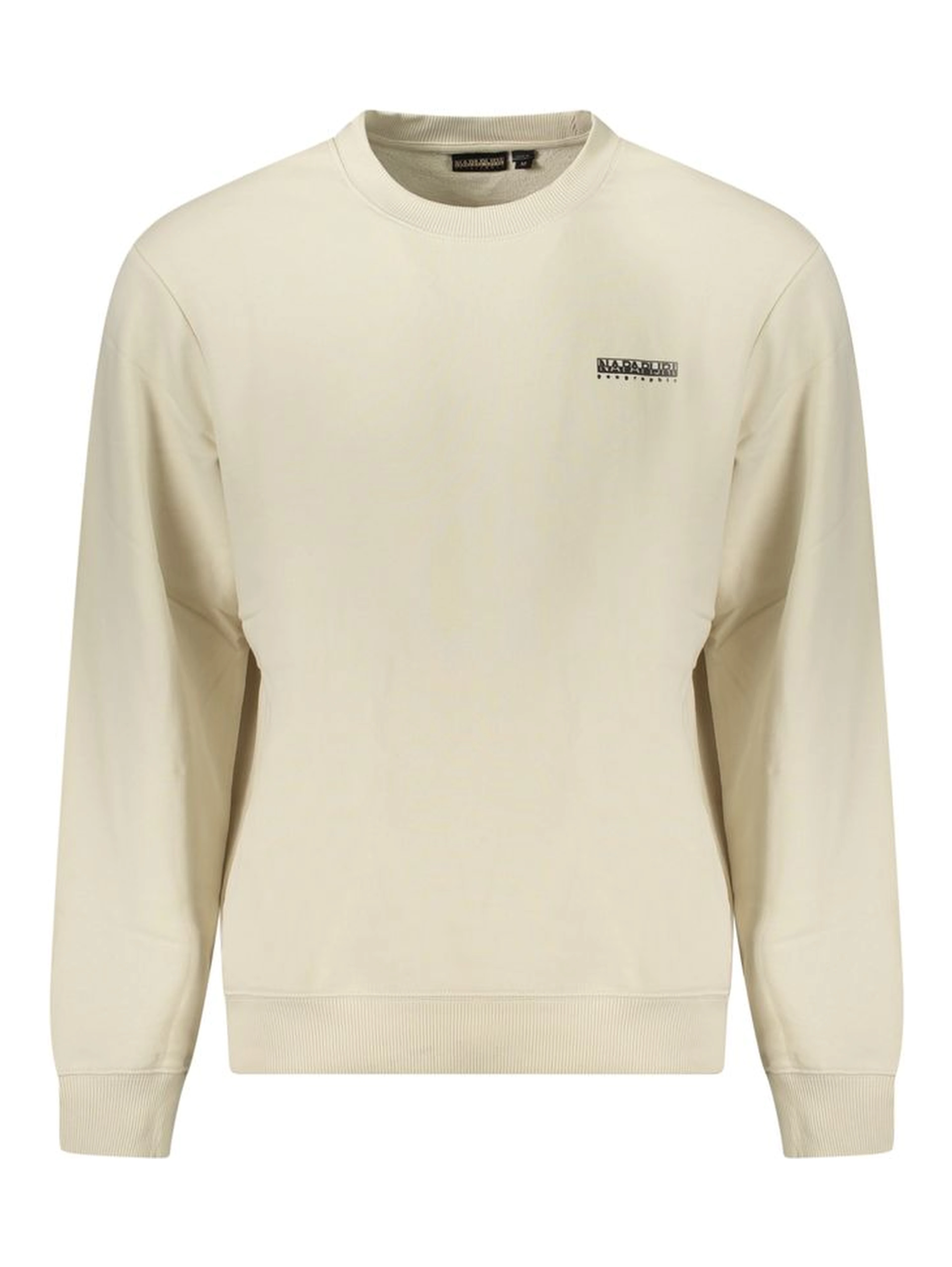 Beige Cotton Men Sweater