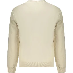 Beige Cotton Men Sweater