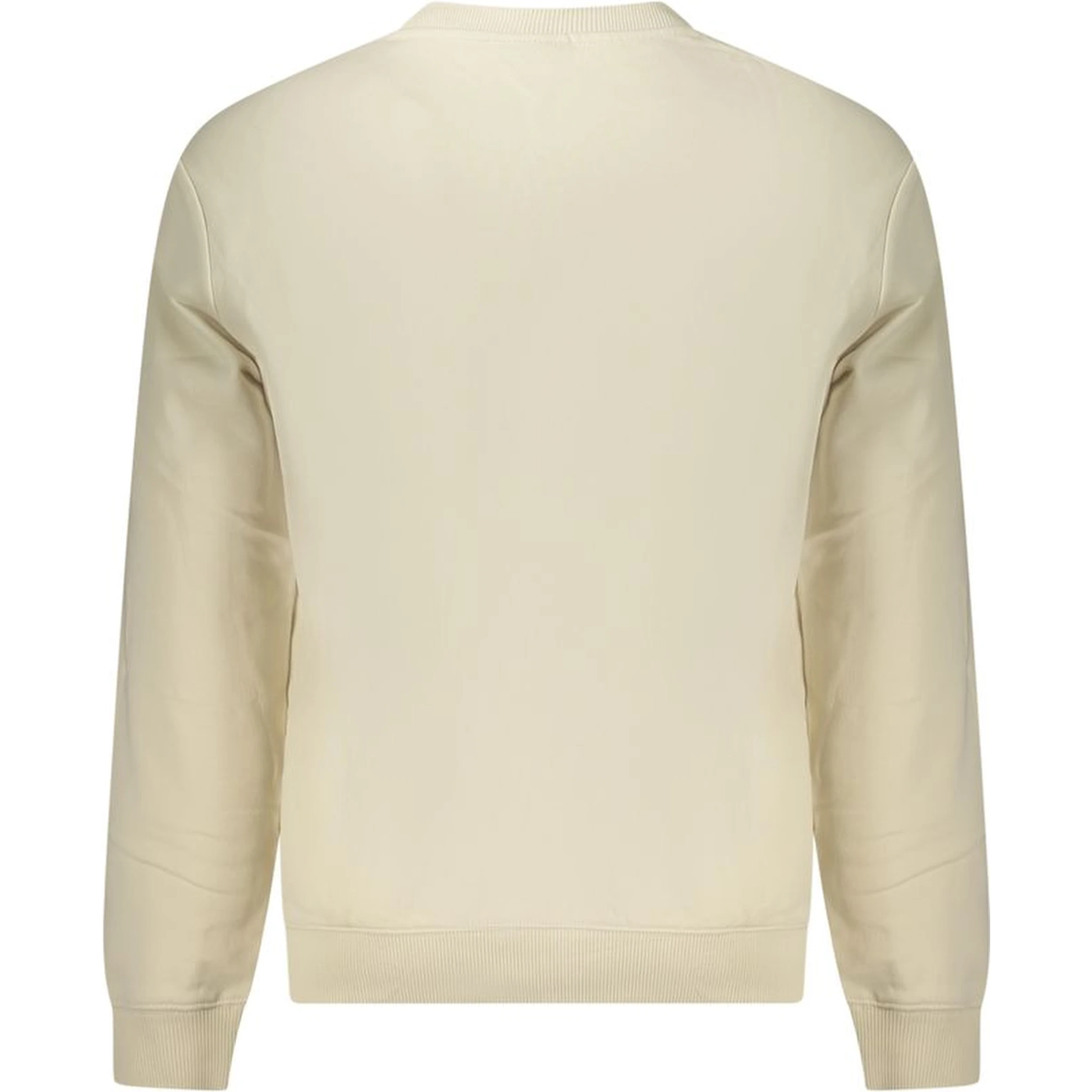 Beige Cotton Men Sweater