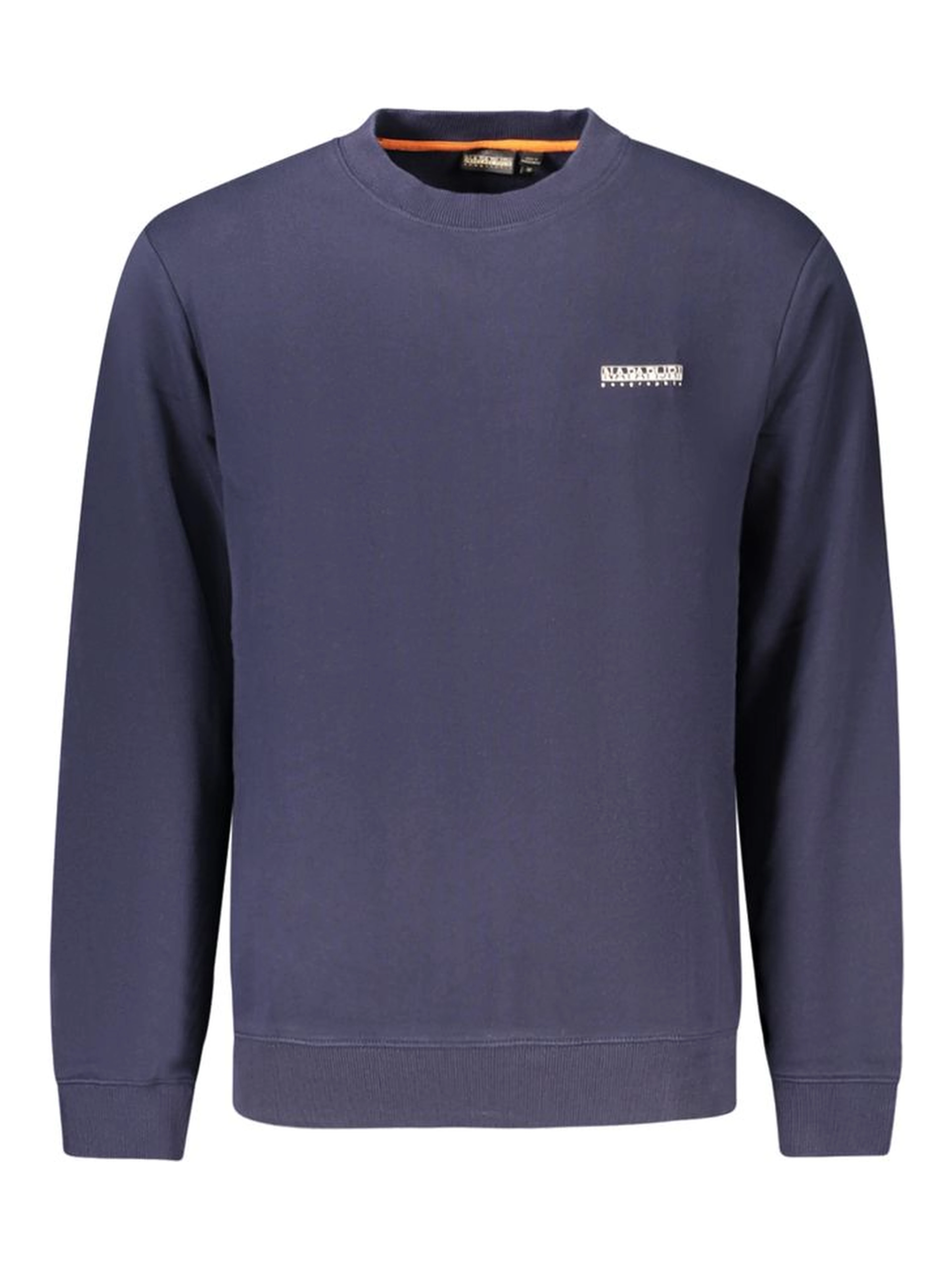 Blue Cotton Men Sweater