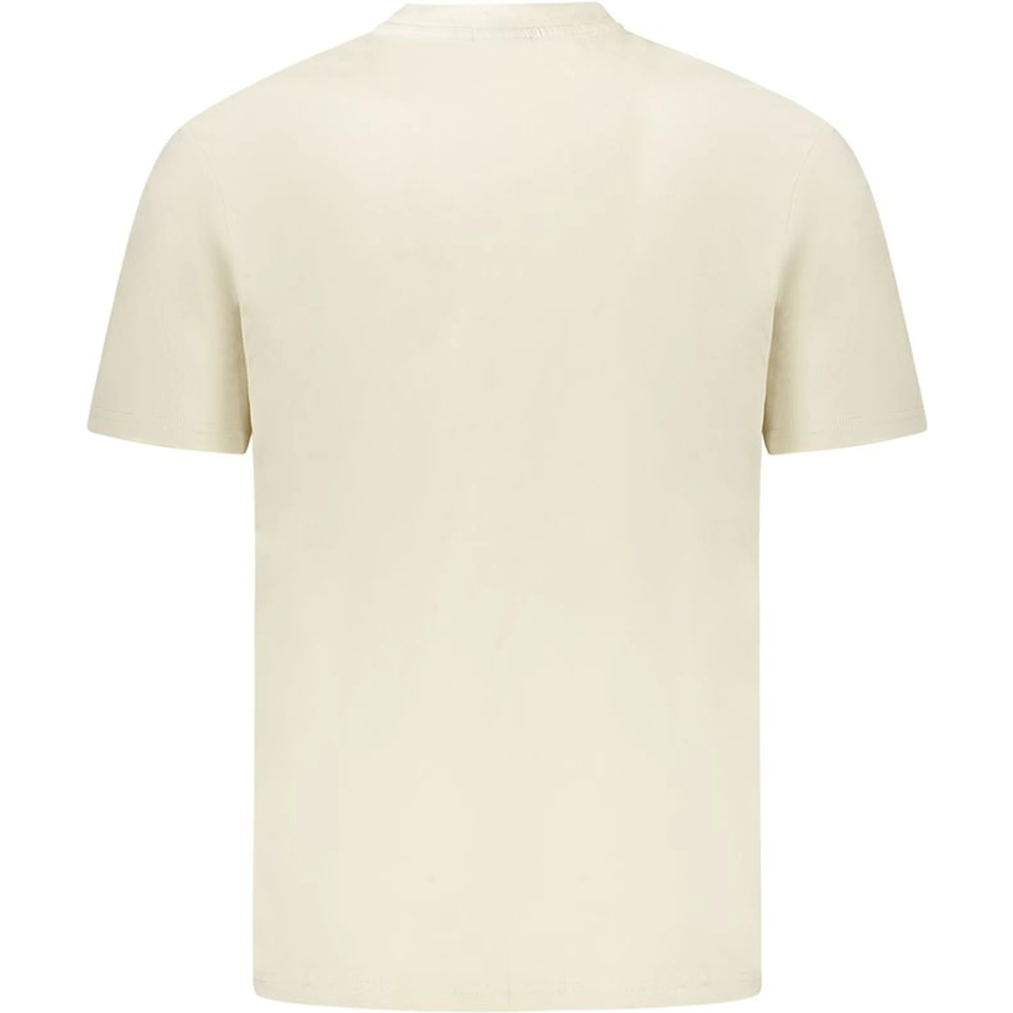 Beige Cotton Men T-Shirt