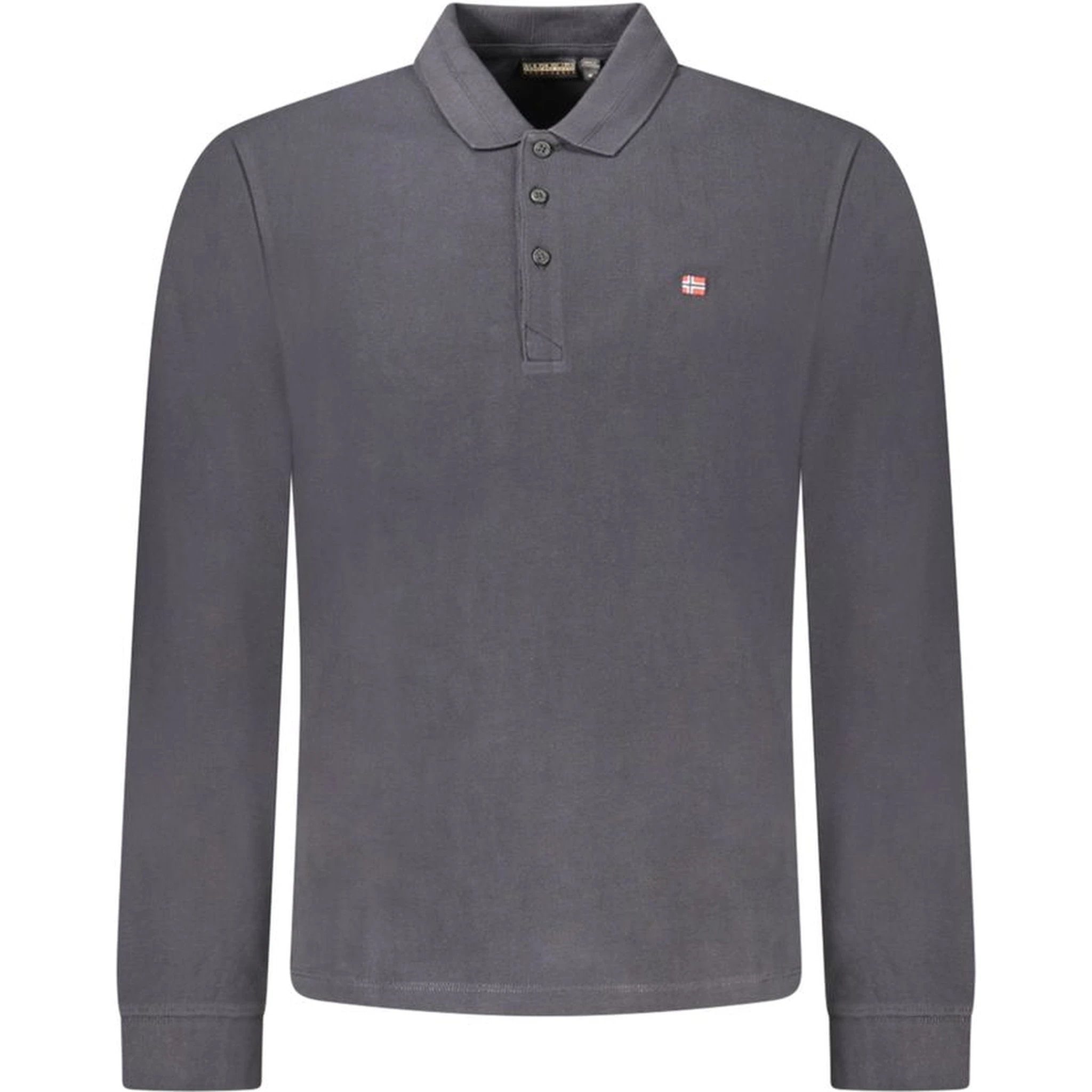 Black Cotton Men Polo Shirt