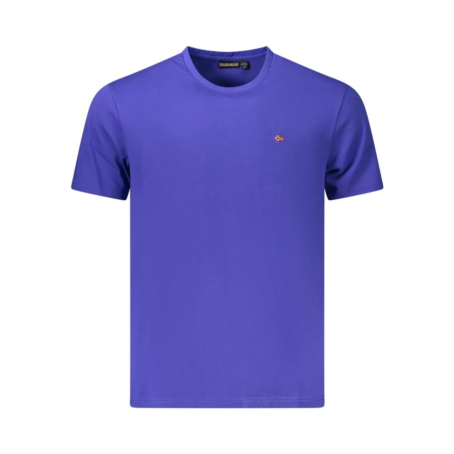 Blue Cotton Men T-Shirt