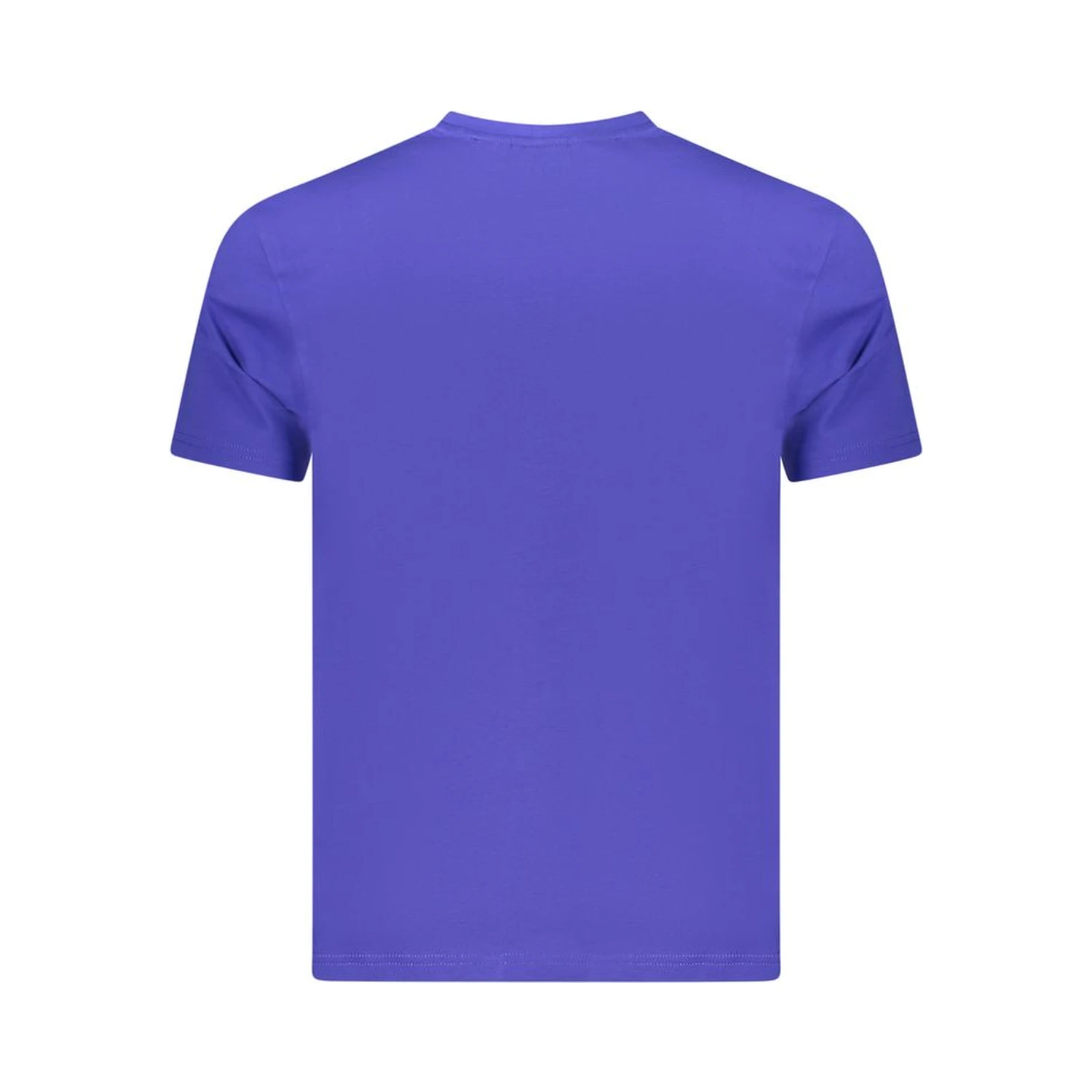 Blue Cotton Men T-Shirt