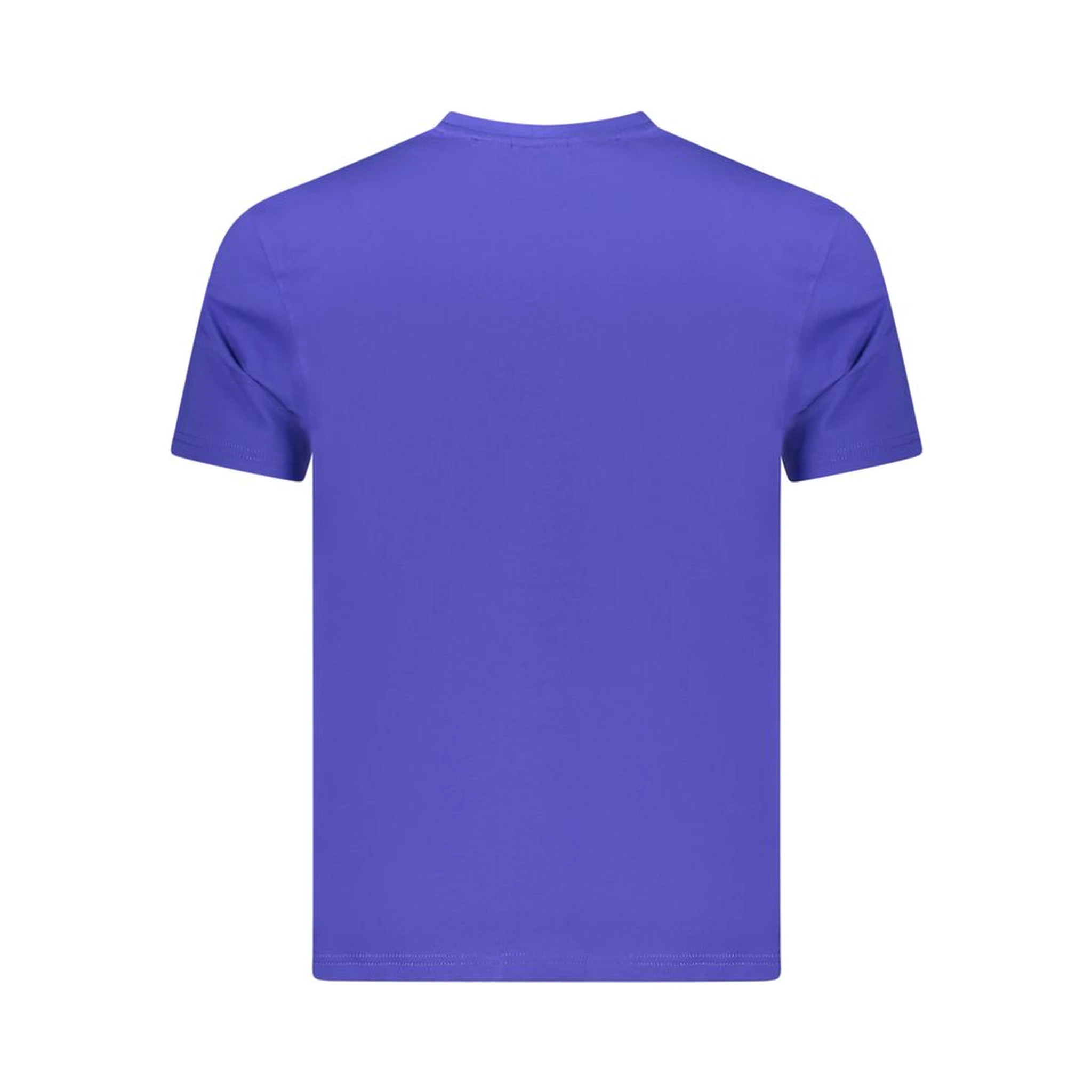 Blue Cotton Men T-Shirt