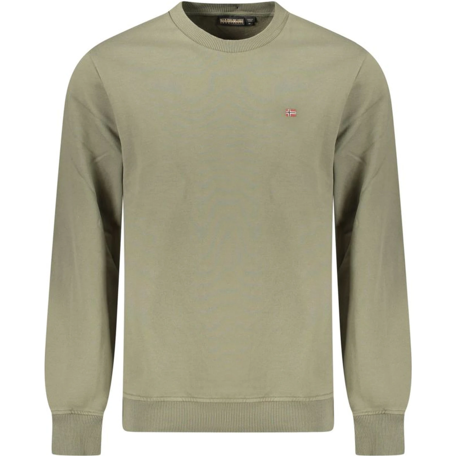 Green Cotton Men Sweater