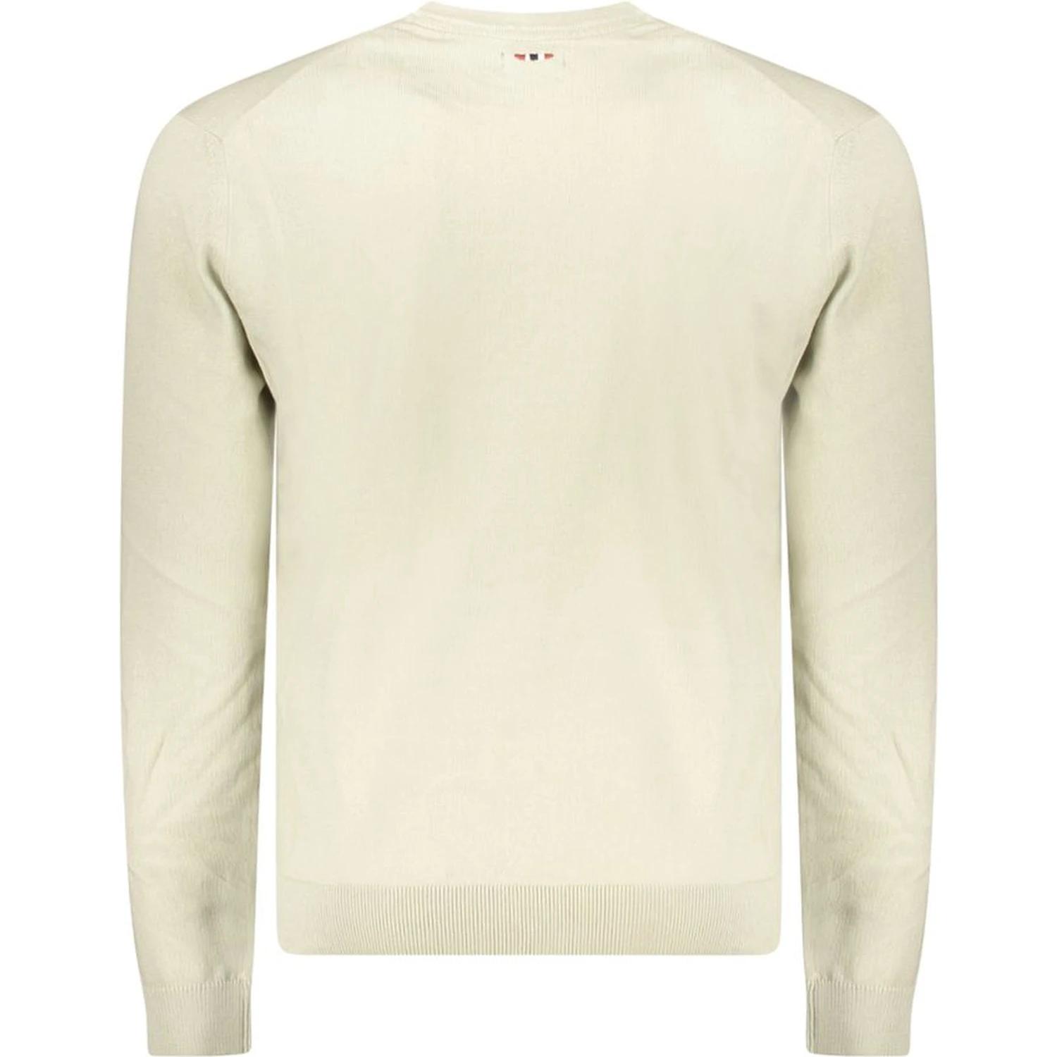 Beige Cotton Men Sweater