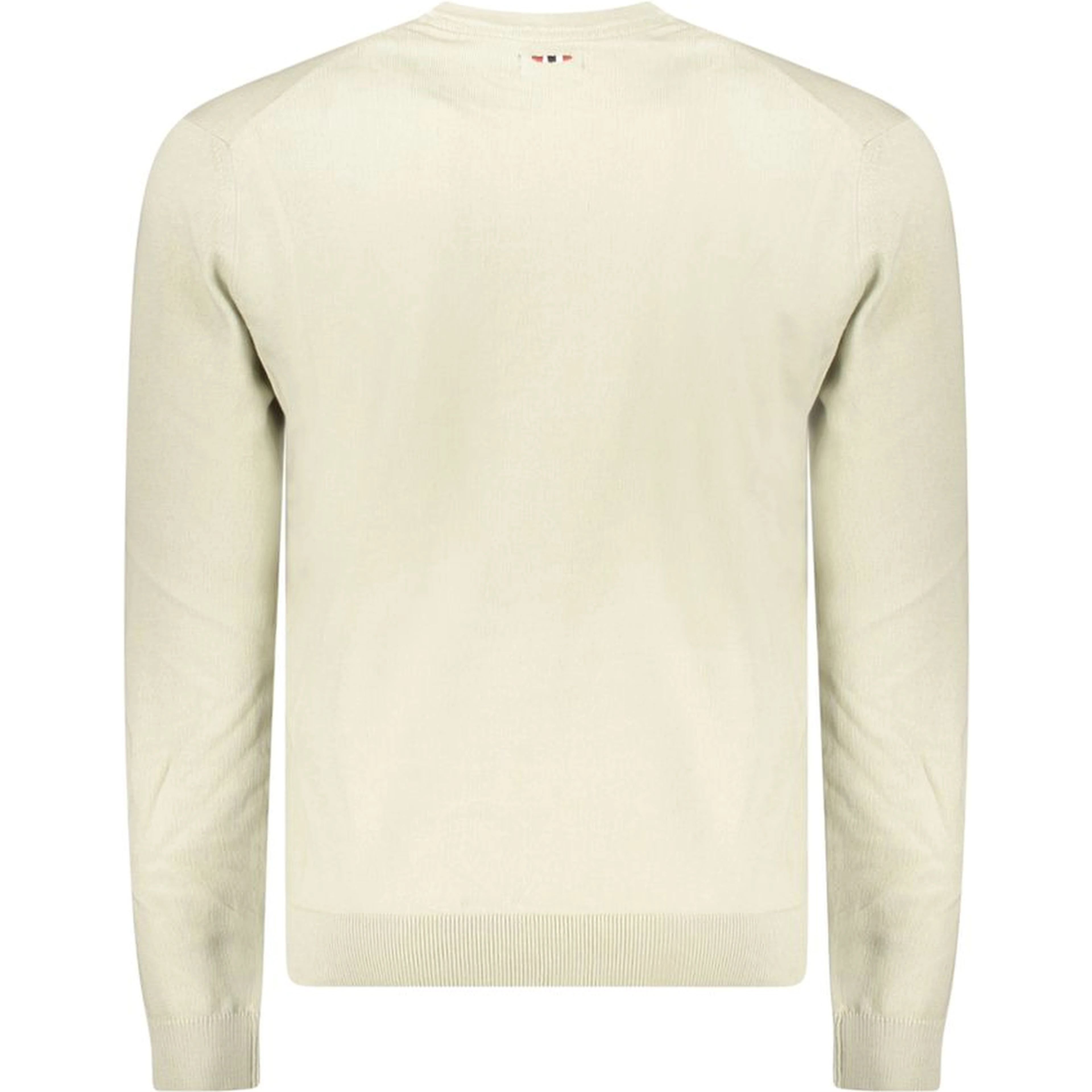 Beige Cotton Men Sweater