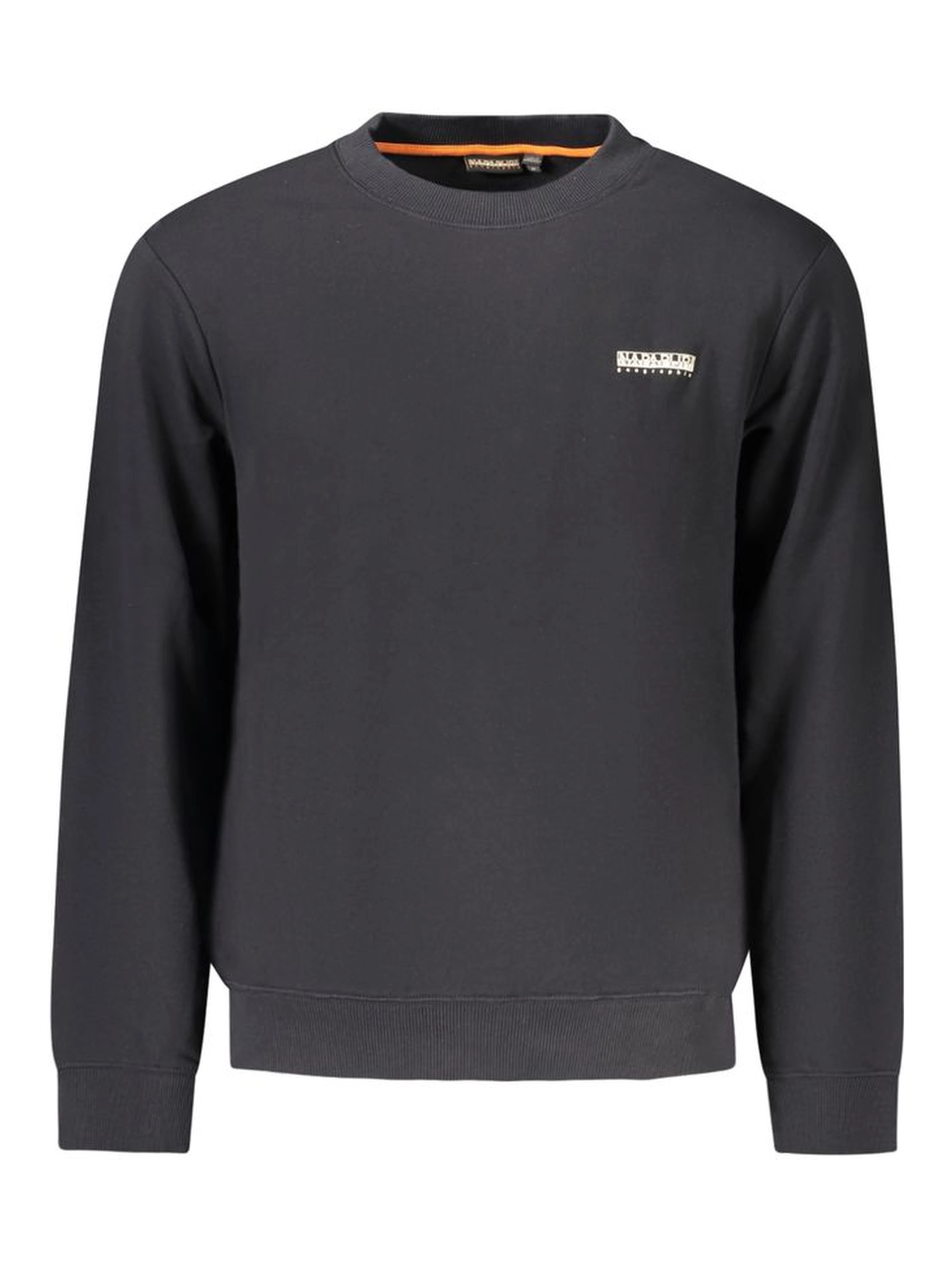 Black Cotton Men Sweater