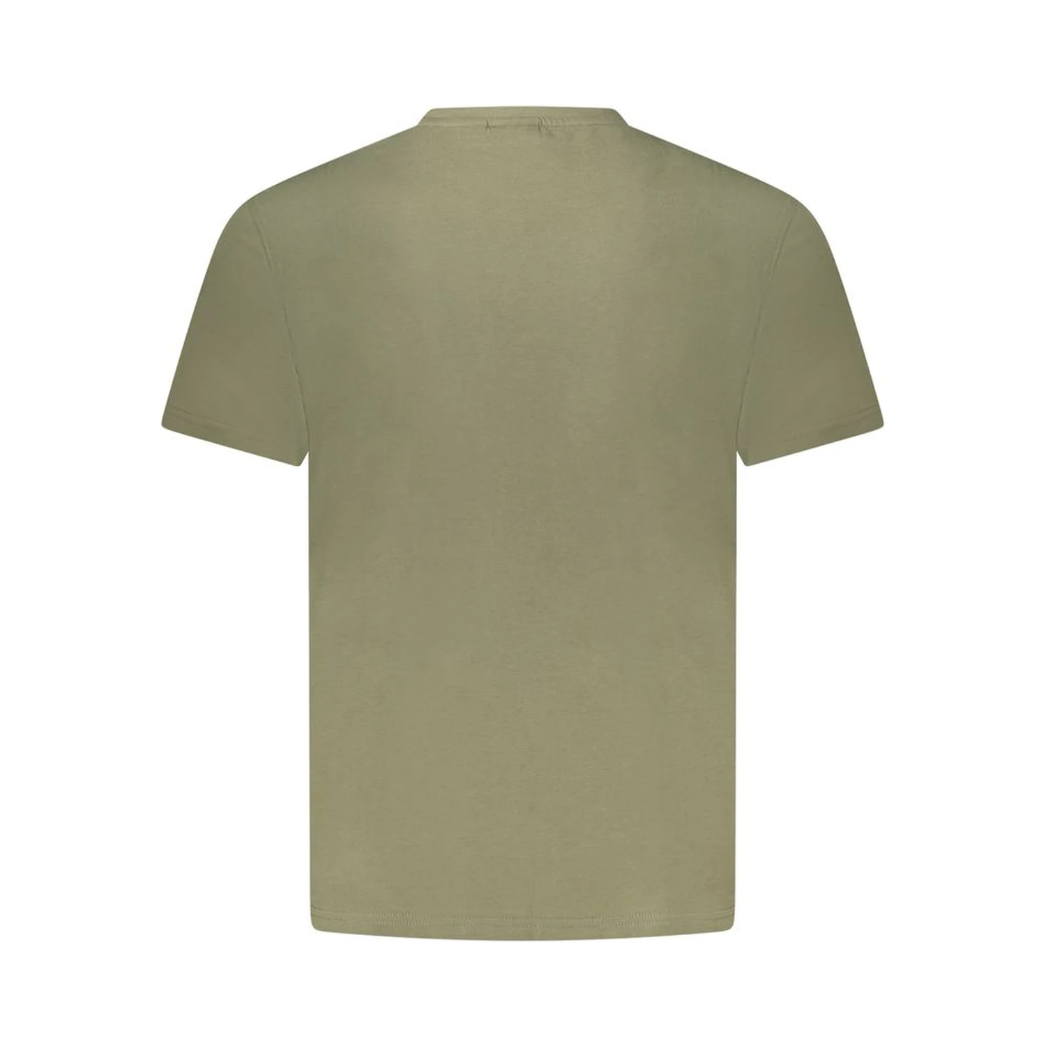 Green Cotton Men T-Shirt