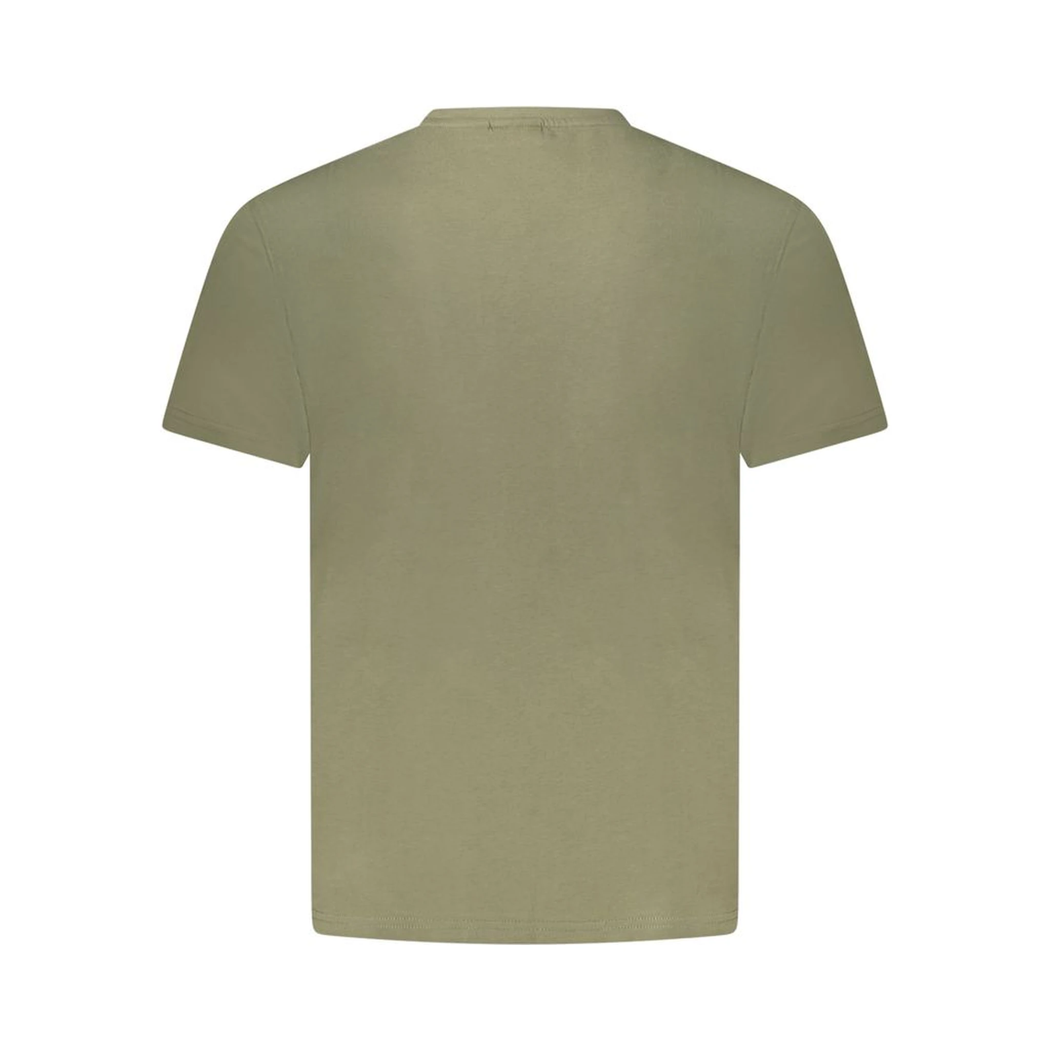 Green Cotton Men T-Shirt