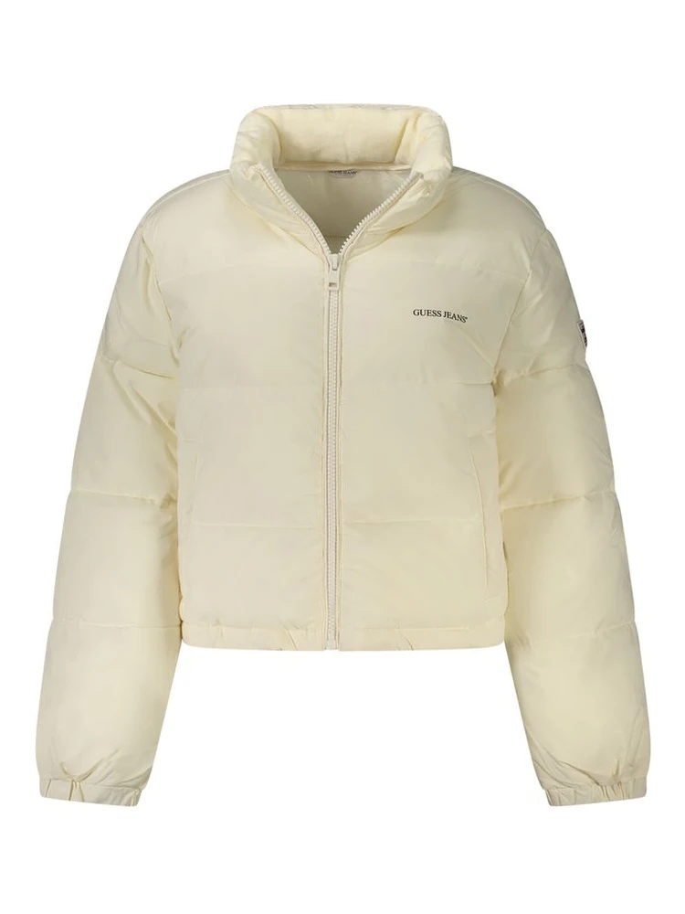 White Polyester Women Jacket