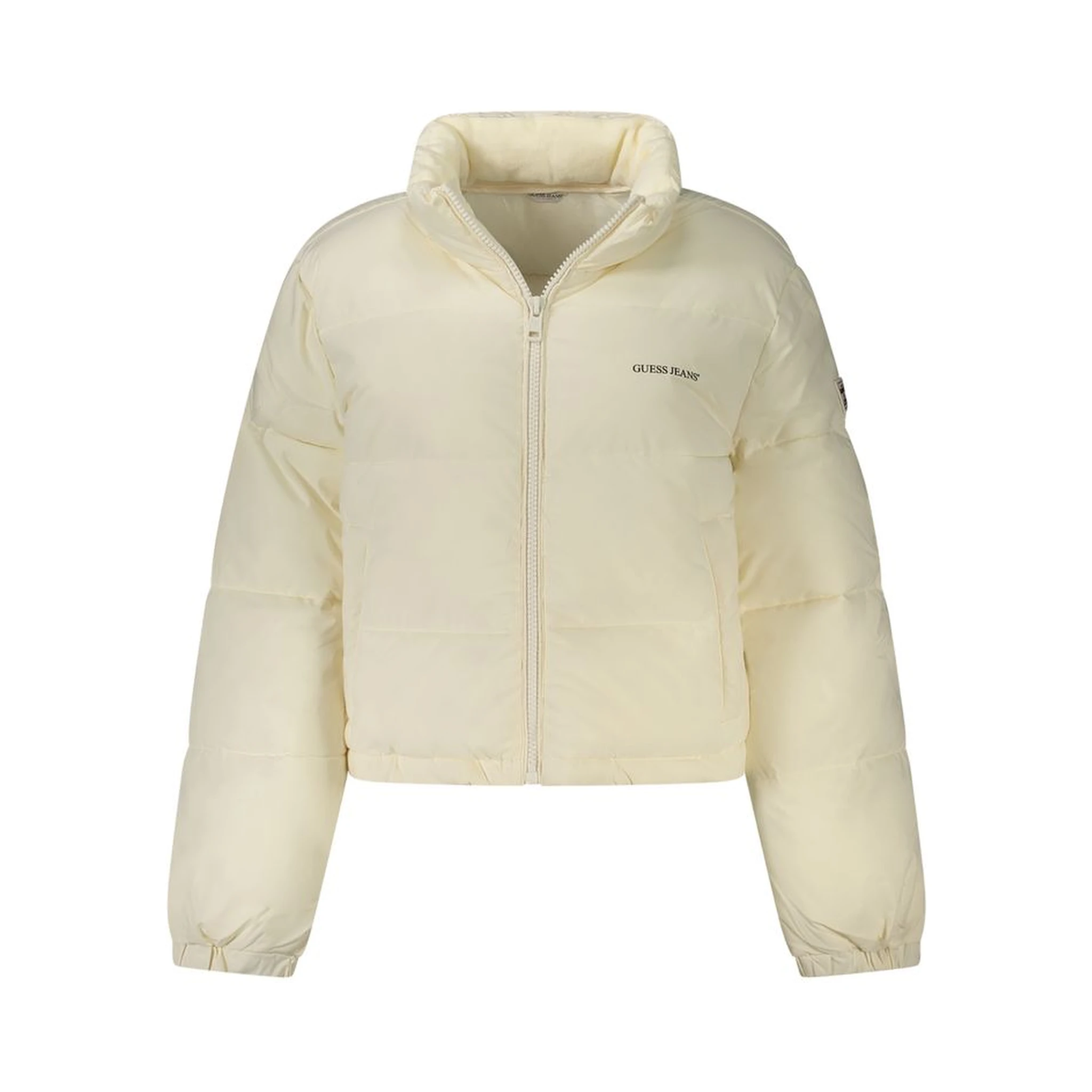 White Polyester Women Jacket
