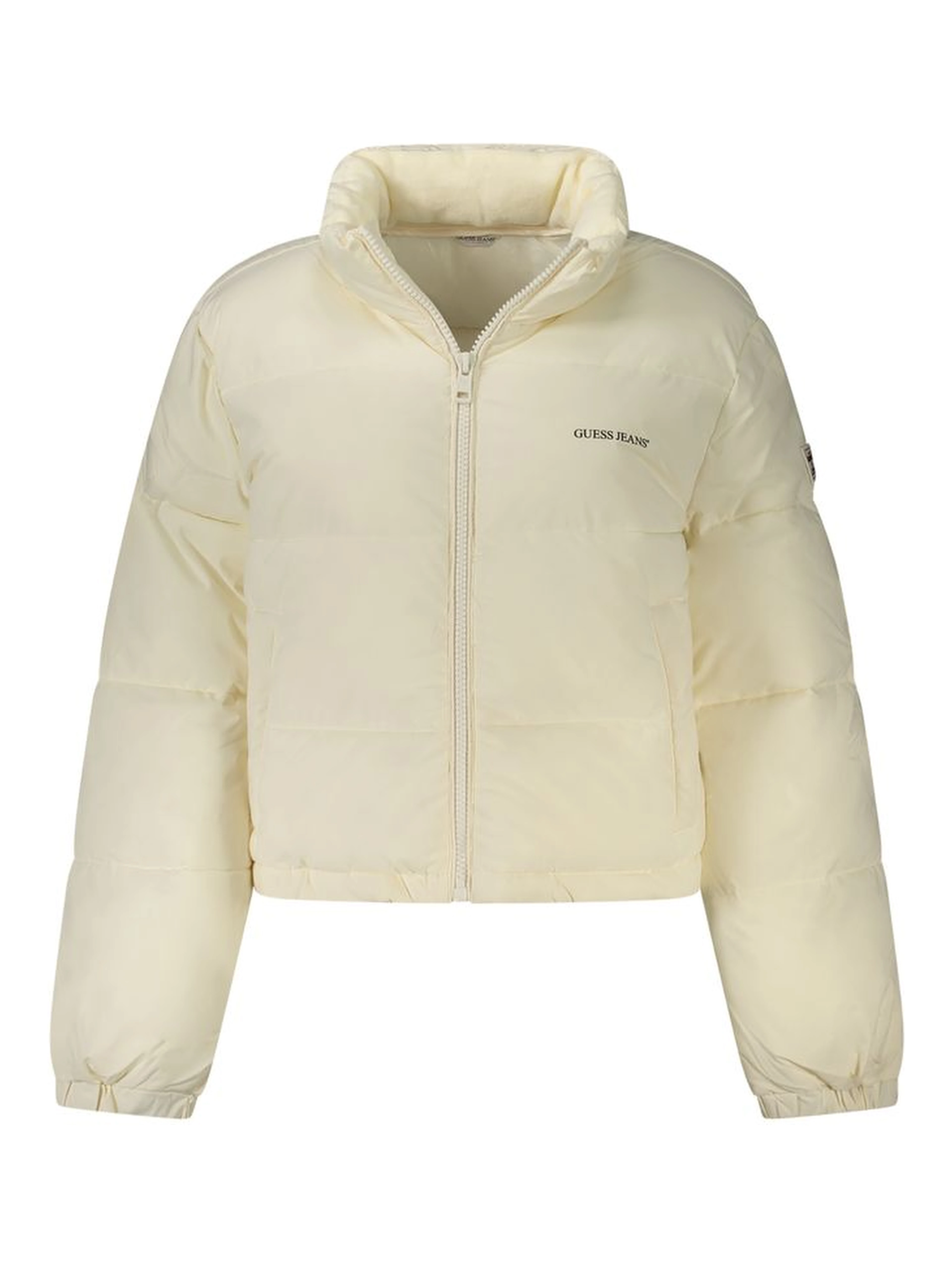 White Polyester Women Jacket