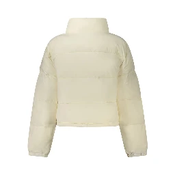 White Polyester Women Jacket