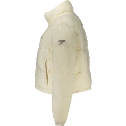 White Polyester Women Jacket