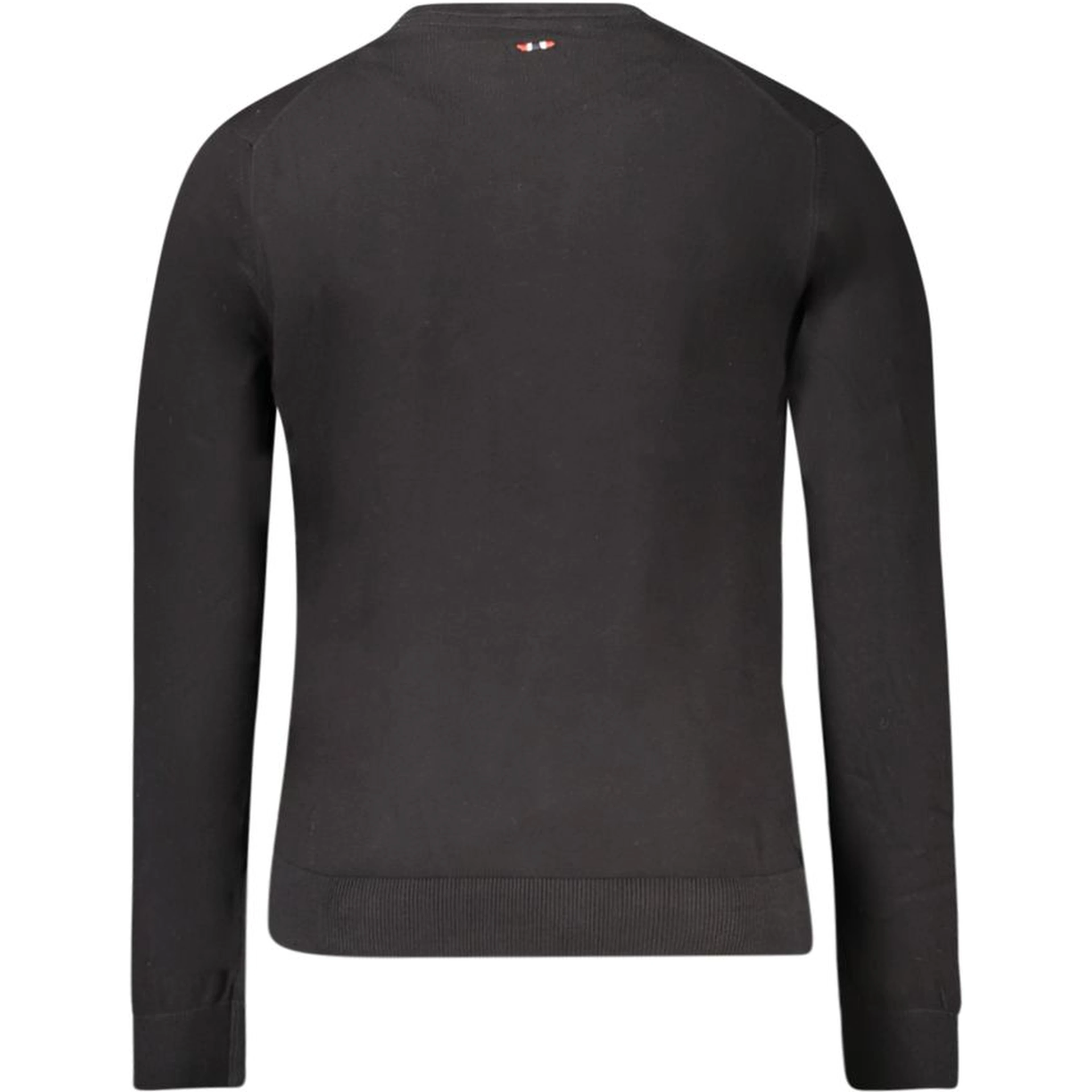 Black Cotton Men Sweater