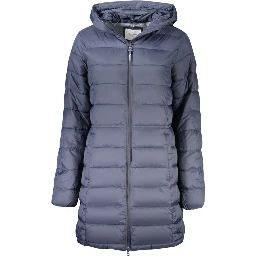 Blue Polyamide Women Jacket