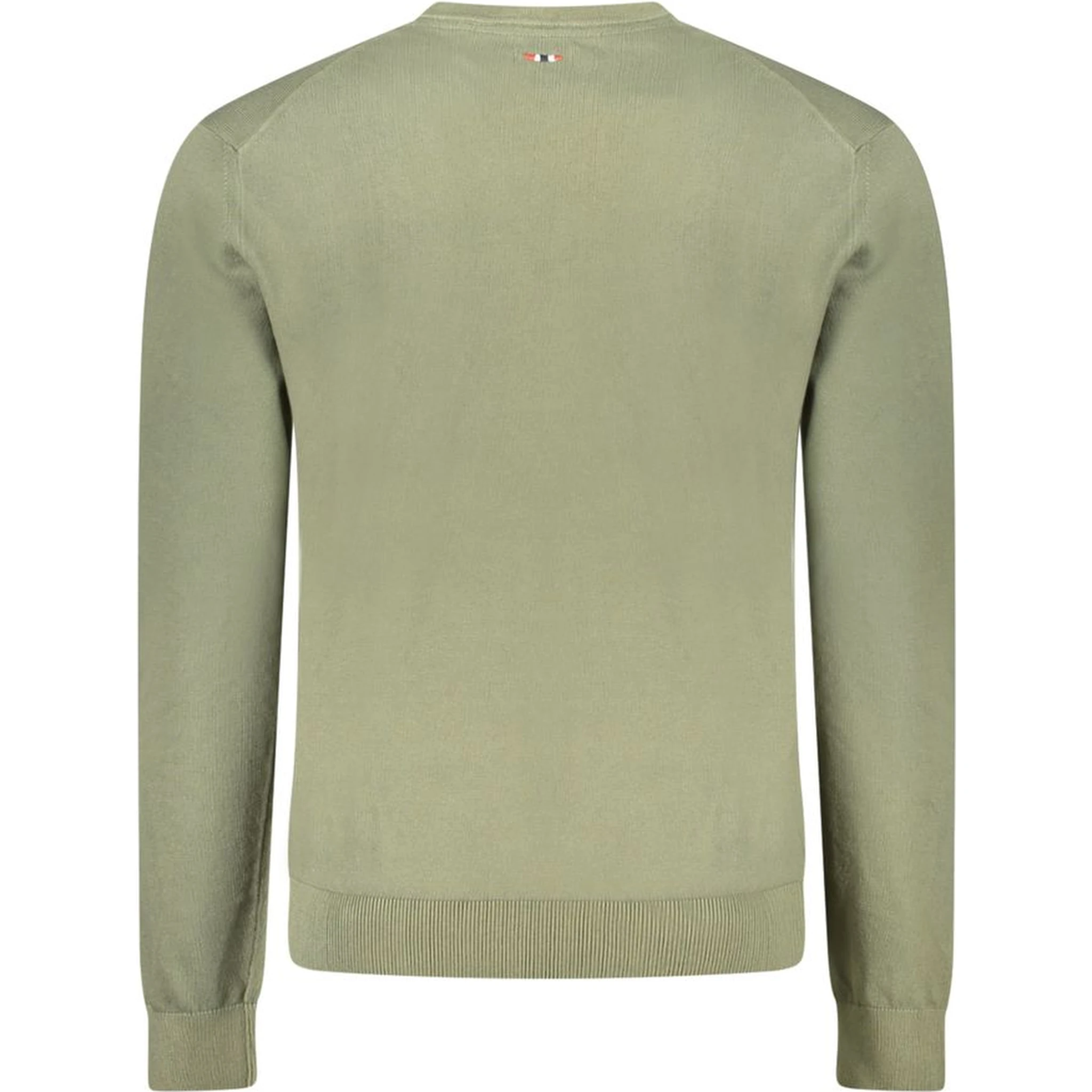 Green Cotton Men Sweater