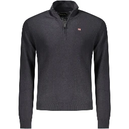 Black Wool Men Sweater